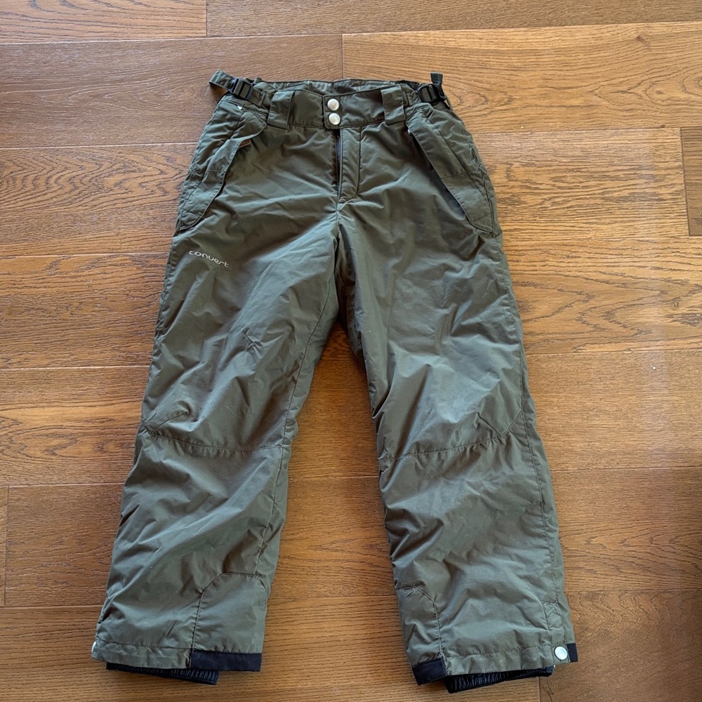 Columbia Olive Kids Snow Pants Bottoms sz 10/12
